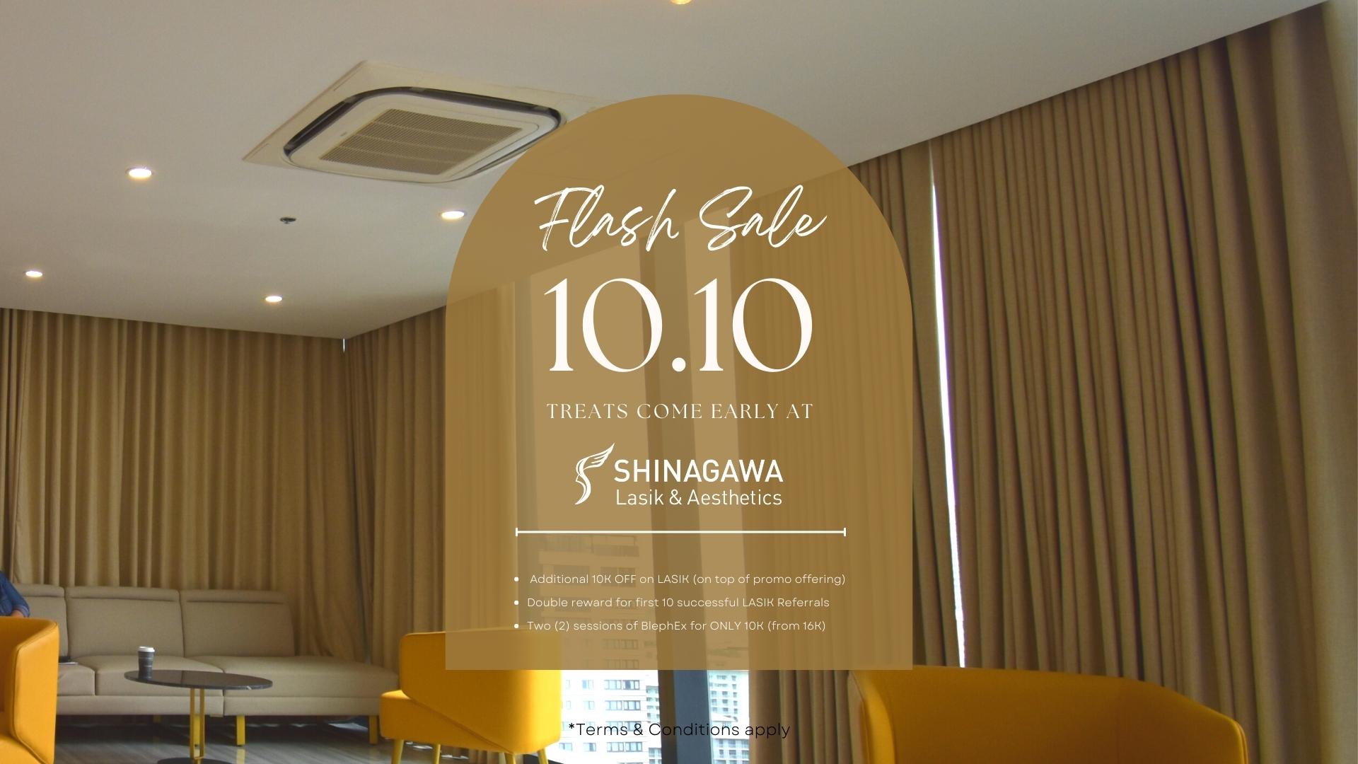 Flash Sale Early 10-10 Discounts & Treats At Shinagawa | Promos & Offers