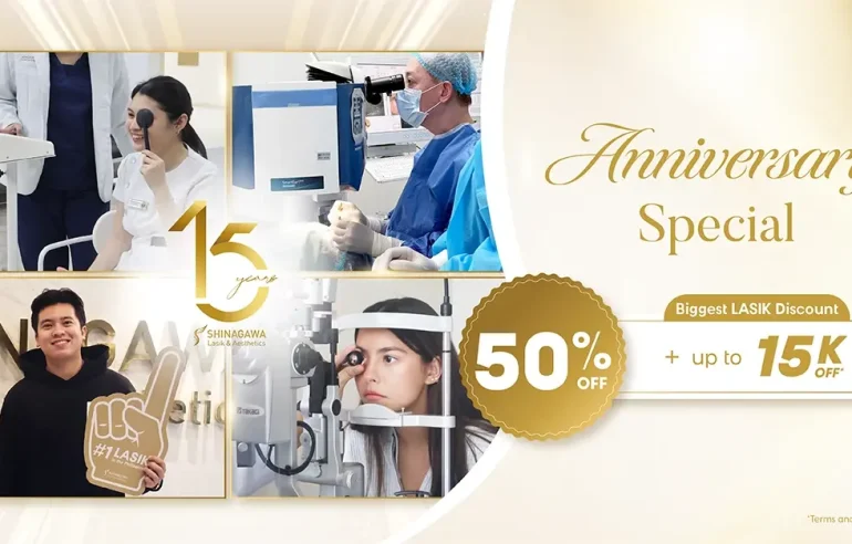 15th Anniversary Treat: Up to 60% Discount on LASIK from July 1-15