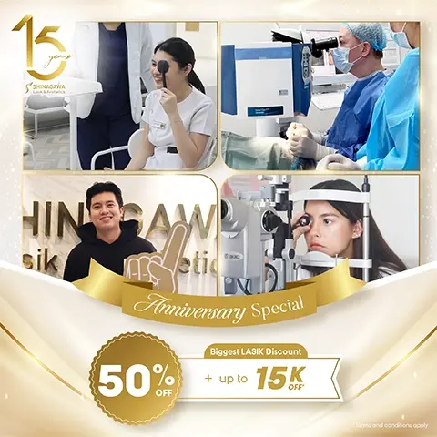 15th Anniversary Treat: Up to 60% Discount on LASIK from July 1-15