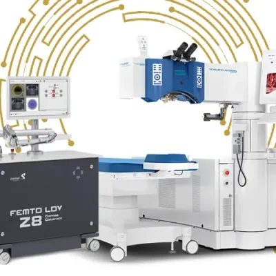 State-of-the-art Femto LDV Z8 and Schwind Amaris laser machines used for advanced LASIK and eye surgery at Shinagawa
