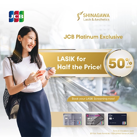 JCB Exclusive: 50% OFF on LASIK for Platinum Credit Cardholders