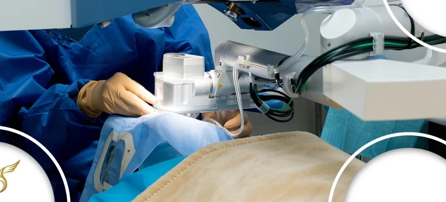 Surgeon performing advanced LASIK eye surgery with precision laser technology at Shinagawa Lasik & Aesthetics in the Philippines