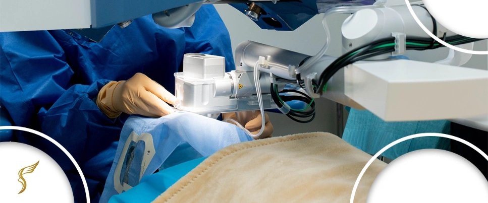 Surgeon performing advanced LASIK eye surgery with precision laser technology at Shinagawa Lasik & Aesthetics in the Philippines