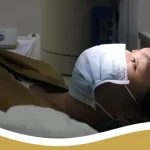Patient undergoing LASIK eye surgery preparation at Shinagawa Lasik & Aesthetics in the Philippines