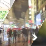 Progression of blurred vision illustrated through city and street scenes, highlighting worsening eyesight without treatment at Shinagawa Lasik & Aesthetics Philippines