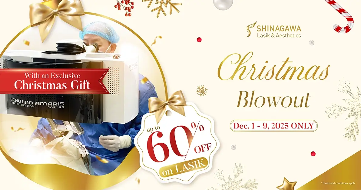 Christmas Blowout: Up to 60% Discount on LASIK from Dec. 1-9