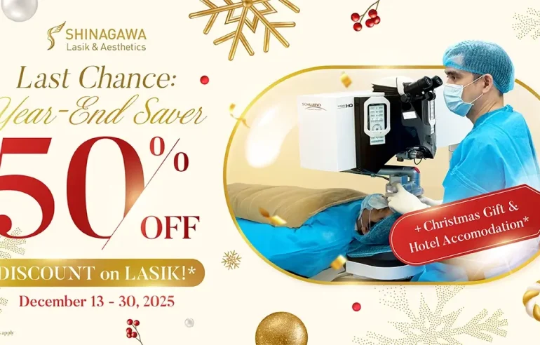 Last Chance Sale for 2025: Up to 50% Discount on LASIK from Dec. 13-30