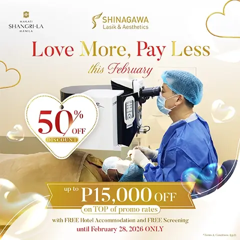 Eye Love You this February: 50% Discount + 15K OFF on LASIK