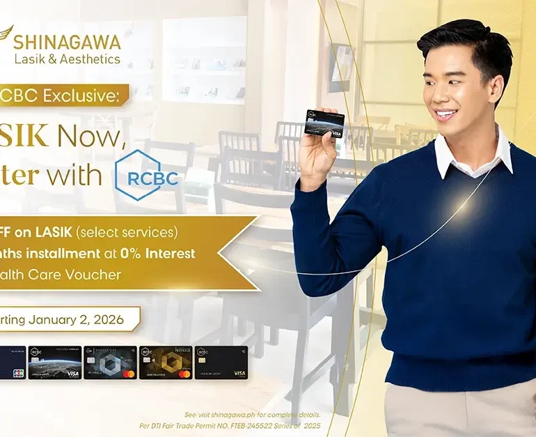 RCBC Special: Up to 50% OFF on LASIK, Up to 24 Months Installment at 0%