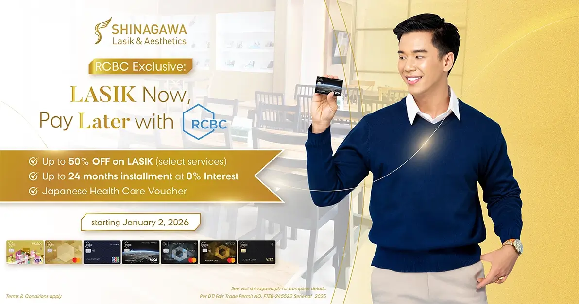 RCBC Special: Up to 50% OFF on LASIK, Up to 24 Months Installment at 0%