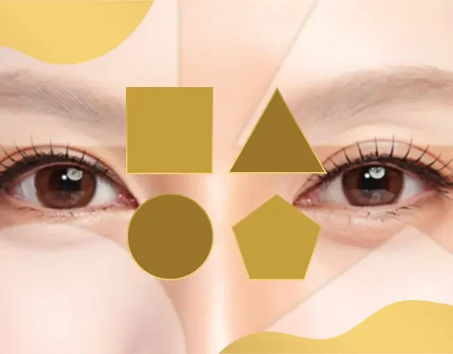 “Visual perception and shape recognition test illustrating how the eyes and brain identify geometric forms, used in comprehensive eye exams and vision assessment.